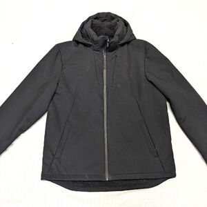 Champion Sherpa Lined Hooded Jacket, Black, Size Large